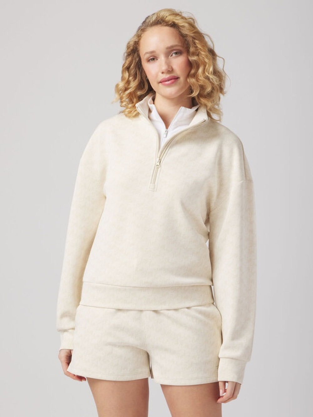 Sun Day Red Pacific Luxe Tan 1/4 Zip Pullover Size XS